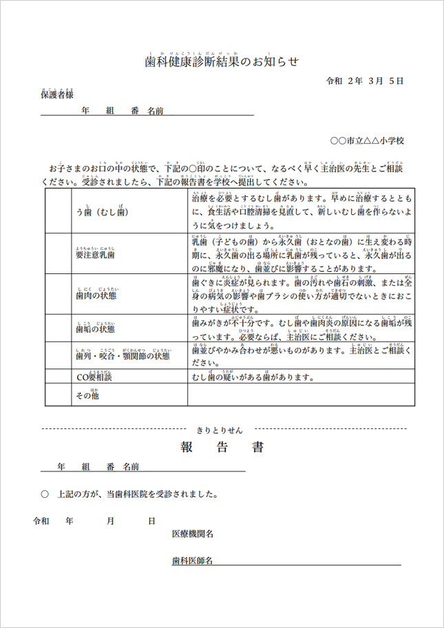 学校歯科健診 歯科健診 四日市歯科医師会